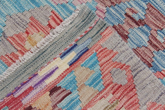 Image 1 of Kilim afghan tissé à la main - Nouveau - 201 X 159 cm