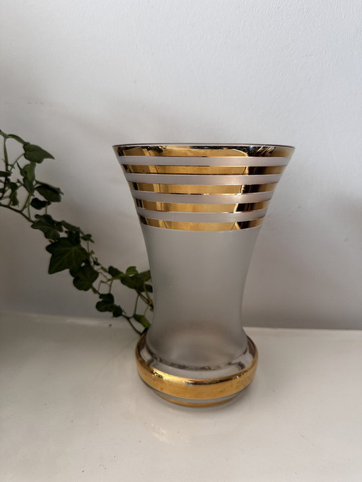 Vase en verre de style Art Déco