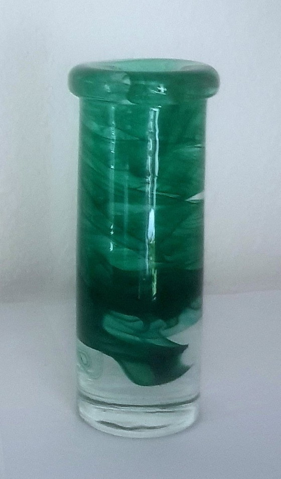 Image 1 of 2X Bougeoirs en verre par Anna Ehrner de Kosta Boda