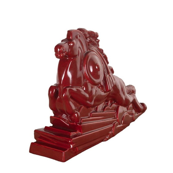 Image 1 of Statue de valkyrie art déco par Charles Lemanceau, 1930