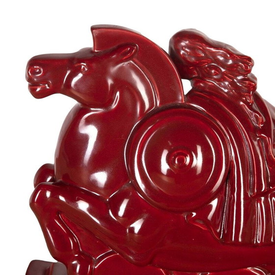 Image 1 of Statue de valkyrie art déco par Charles Lemanceau, 1930