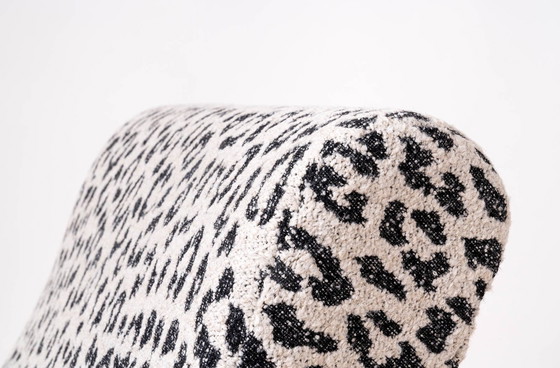 Image 1 of Chaise à bascule vintage, Tchécoslovaquie, 1950S, Reupholstered In Charcoal Grey Boucle