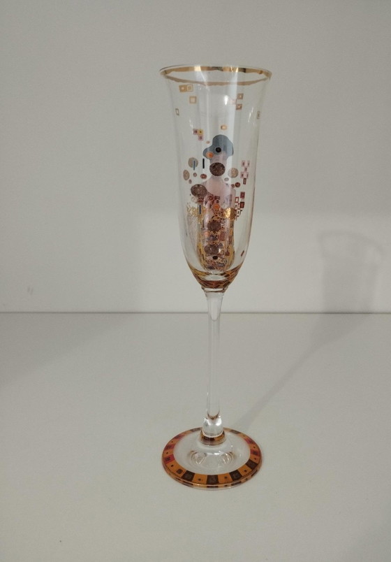 Image 1 of Service De 6 Verres, Flûtes À Champagne Klimt
