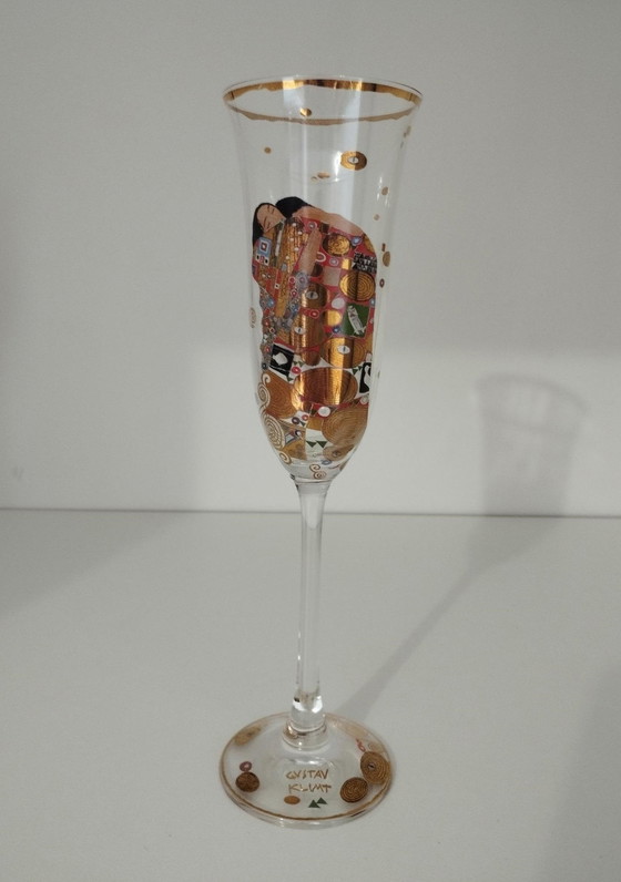 Image 1 of Service De 6 Verres, Flûtes À Champagne Klimt