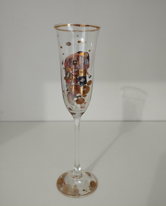Image 1 of Service De 6 Verres, Flûtes À Champagne Klimt
