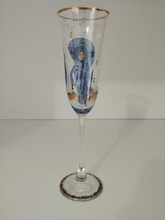 Image 1 of Service De 6 Verres, Flûtes À Champagne Klimt