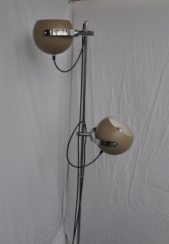 Image 1 of Lampe Herda Double Boule Beige/Sable