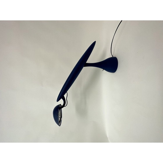 Image 1 of Lampe vintage en plastique bleu Heron par Isao Hosoe pour Luxo, Norvège 1980