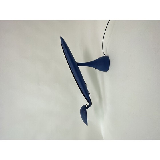 Image 1 of Lampe vintage en plastique bleu Heron par Isao Hosoe pour Luxo, Norvège 1980
