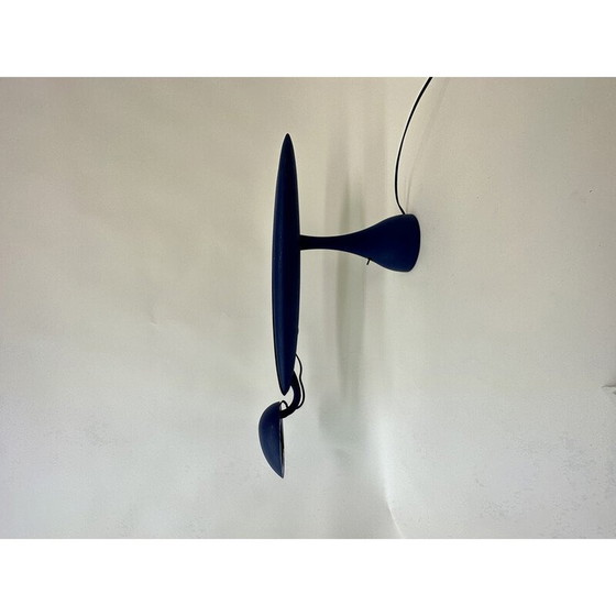 Image 1 of Lampe vintage en plastique bleu Heron par Isao Hosoe pour Luxo, Norvège 1980