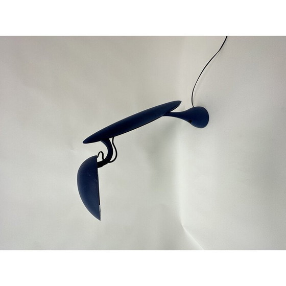 Image 1 of Lampe vintage en plastique bleu Heron par Isao Hosoe pour Luxo, Norvège 1980