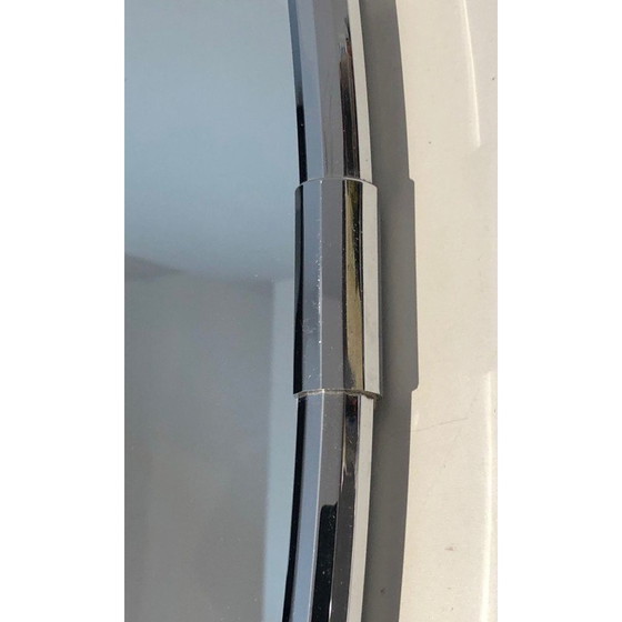 Image 1 of Miroir ovale chromé vintage, 1970