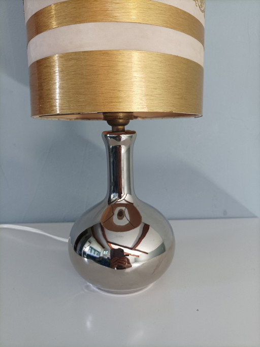 Lampe À Poser Or/Argent 