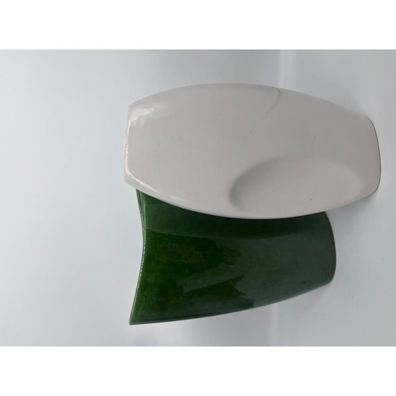 Image 1 of Paire de vases vintage en céramique émaillée, 1980