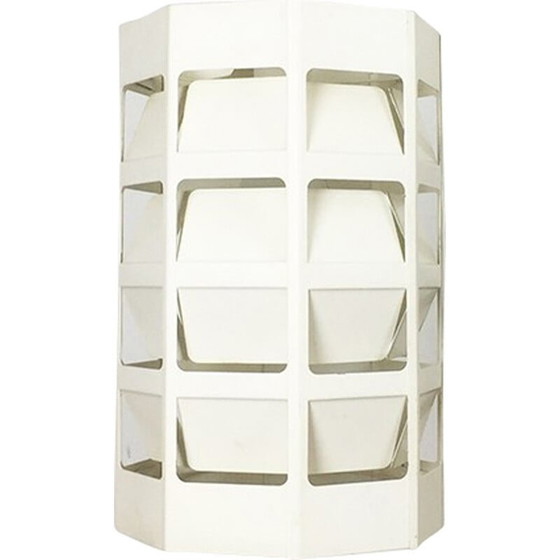 Image 1 of Lampe suspendue scandinave en métal blanc par Louis Poulsen, Danemark 1960