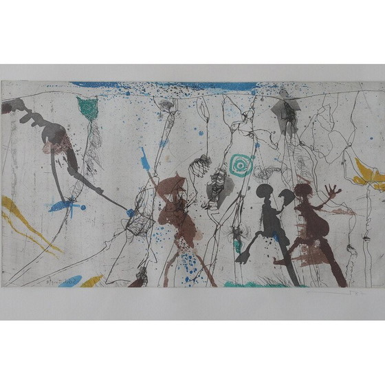 Image 1 of Gravure à l'eau-forte en couleurs d'Armin Sandig, 1987