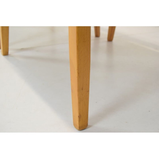 Image 1 of Paire de fauteuils "ton" vintage en bois et tissu, Tchécoslovaquie 1975