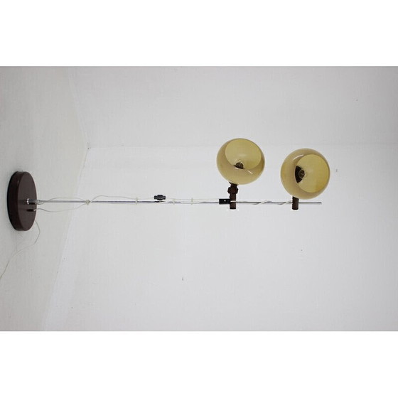 Image 1 of Lampadaire vintage avec abat-jour en plastique, Hongrie 1970