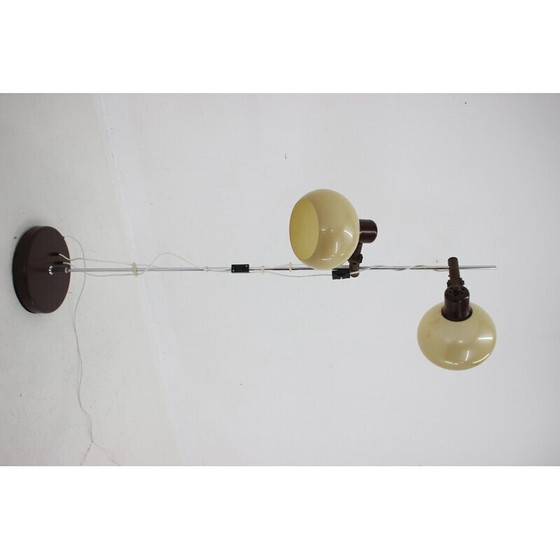 Image 1 of Lampadaire vintage avec abat-jour en plastique, Hongrie 1970