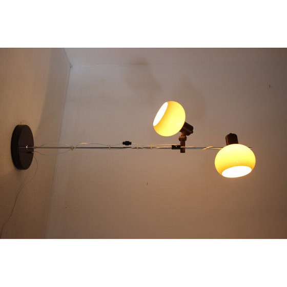 Image 1 of Lampadaire vintage avec abat-jour en plastique, Hongrie 1970