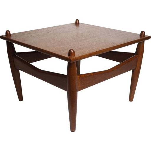 Table basse scandinave du milieu du siècle en teck 272 par Illum Wikkelsø, années 1950