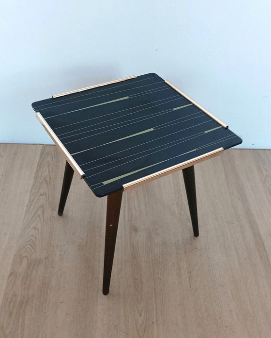 Image 1 of Table à plantes des années 50 avec plateau en verre