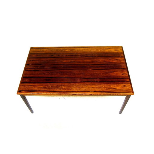 Table basse vintage en bois de rose, Suède 1960