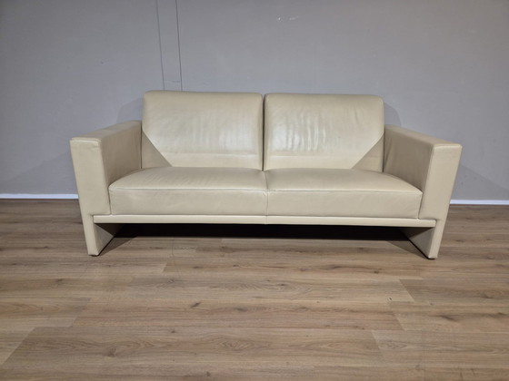 Image 1 of Leolux Trabacalo Canapé 3 places + Fauteuil - Crème - Cuir - The