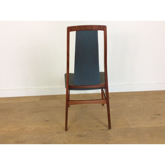 Image 1 of Ensemble de 8 chaises de salle à manger vintage en palissandre 1960's