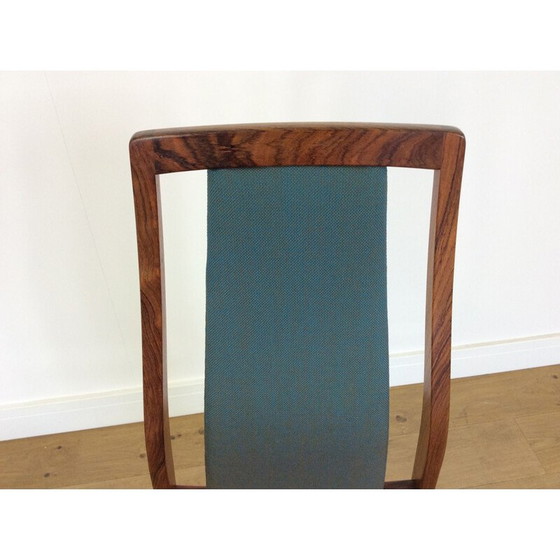 Image 1 of Ensemble de 8 chaises de salle à manger vintage en palissandre 1960's