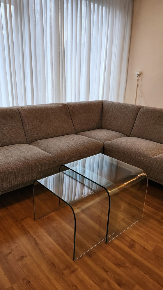 Image 1 of Fiam Waterfall 1970 table d'appoint 1/2 de l'ensemble de tables gigognes