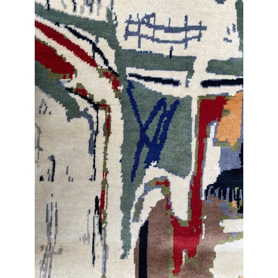 Image 1 of Tapis vintage d'après Jean-Michel Basquiat, 2015