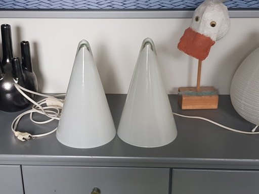 2x Ilu Di Vetro Lampes Teepee