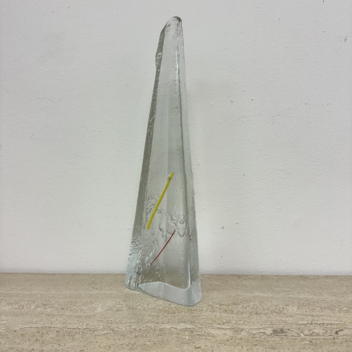 Sculpture en verre vintage de Mats Johansfors ,1980S