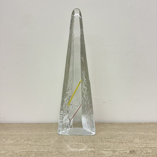 Sculpture en verre vintage de Mats Johansfors ,1980S