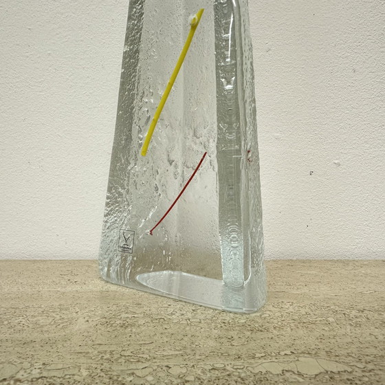 Image 1 of Sculpture en verre vintage de Mats Johansfors ,1980S