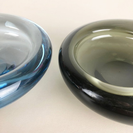 Image 1 of Ensemble de 2 bols vintage en verre par Per Lutken