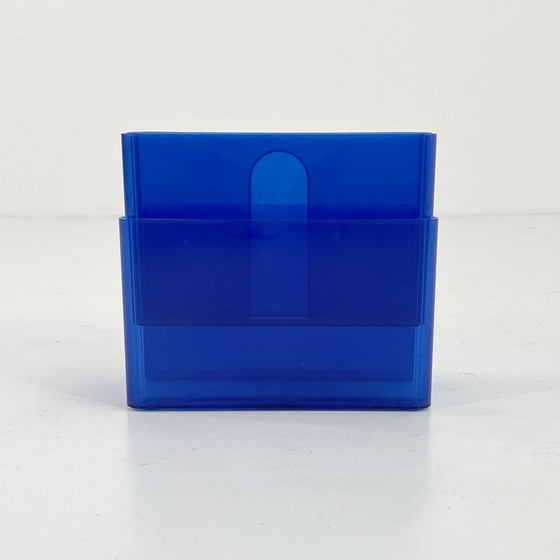 Image 1 of   Porte-revues en lucite bleu par Giotto Stoppino pour Kartell, 1970S