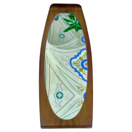 Image 1 of 1X Miroir mural ovale en bois de rose Campo & Graffi