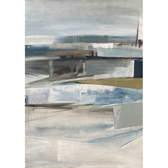 Image 1 of Toile vintage "Voyage Nordique"