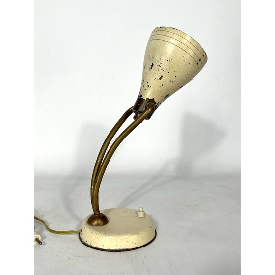 Image 1 of Lampe de table vintage en laiton laqué par Arredoluce, Italie 1950