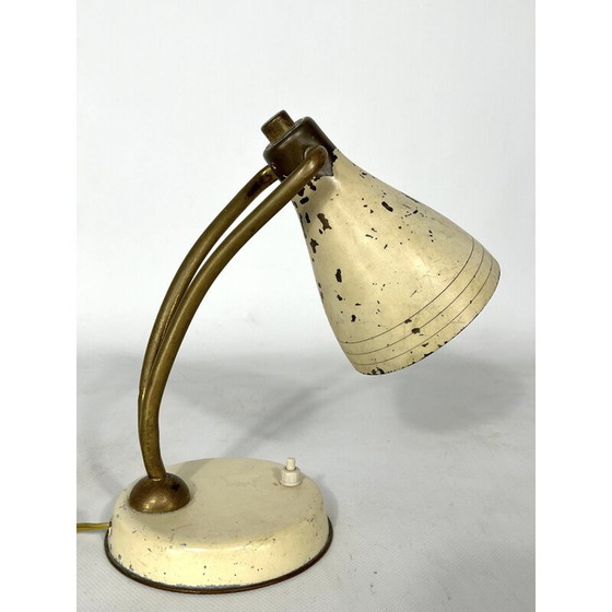 Image 1 of Lampe de table vintage en laiton laqué par Arredoluce, Italie 1950