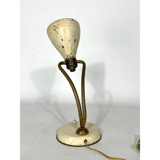 Image 1 of Lampe de table vintage en laiton laqué par Arredoluce, Italie 1950