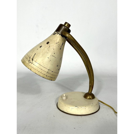 Image 1 of Lampe de table vintage en laiton laqué par Arredoluce, Italie 1950