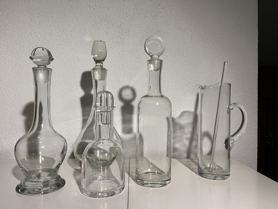 Image 1 of Carafes et pichets en verre vintage