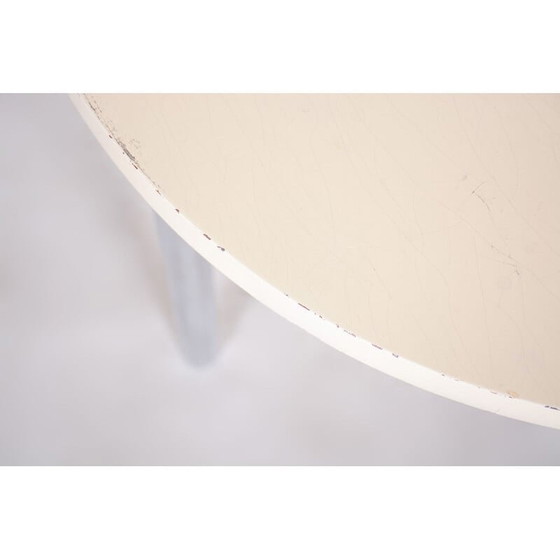 Image 1 of Table d'appoint blanche vintage par Mücke Melder, Tchécoslovaquie années 1930