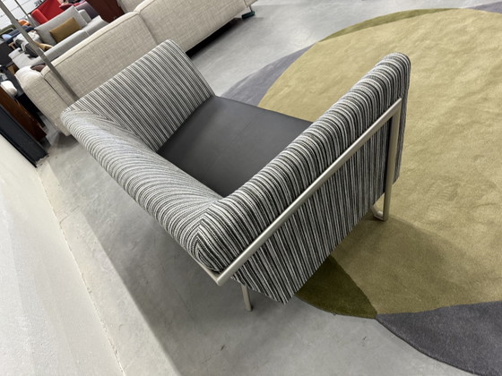 Image 1 of Harvink New Jazz Canapé 2 places Noir Blanc Tissu Cuir 166