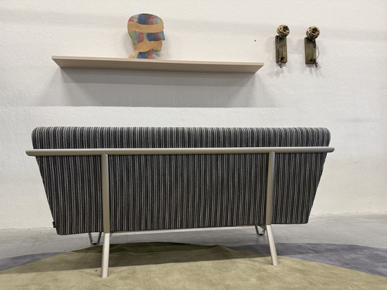 Image 1 of Harvink New Jazz Canapé 2 places Noir Blanc Tissu Cuir 166