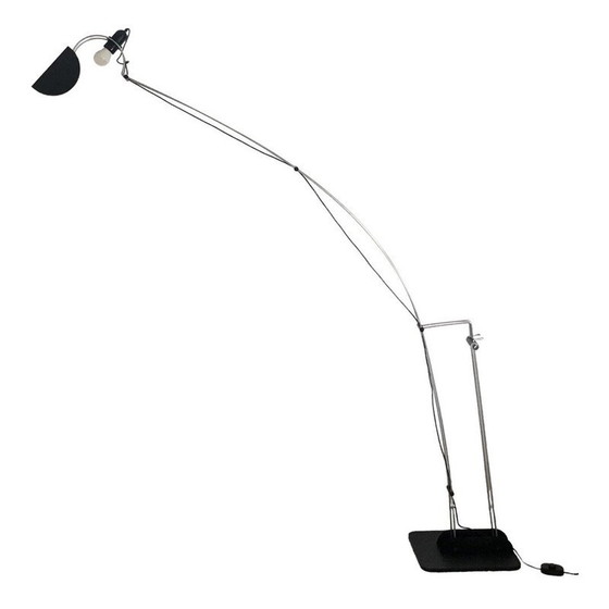 Image 1 of Lampadaire vintage en métal laqué noir par Pas d'Urbino et Lomazzi pour Harvey Luce iGuzzini, Italie 1970