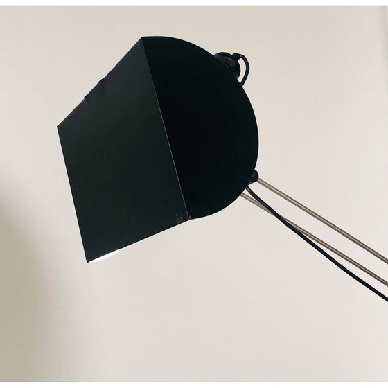 Image 1 of Lampadaire vintage en métal laqué noir par Pas d'Urbino et Lomazzi pour Harvey Luce iGuzzini, Italie 1970